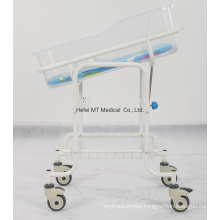 Movable Adjustable ABS Plactis Stainless Steel Baby Crib for Hospital